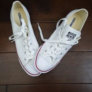 Women's White Converse All Star Shoes